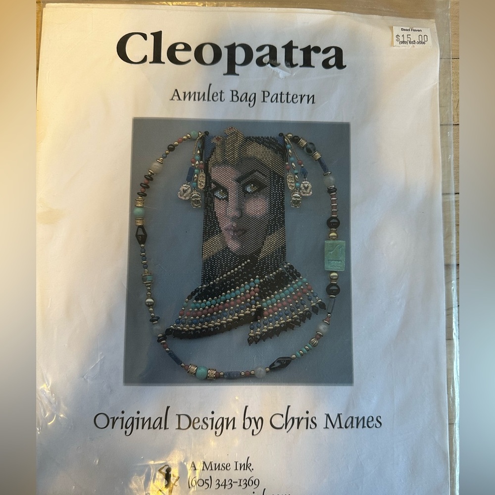 Cleopatra Amulet Bag Pattern- beading pattern
